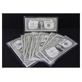 11 - $1 SILVER CERTIFICATES 11 - $1 SILVER CERTIFICATES