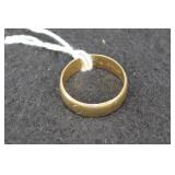 14K YELLOW GOLD BAND - SIZE: 10 1/2 - 7.0 GRAMS 14K YELLOW GOLD BAND - SIZE: 10 1/2 - 7.0 GRAMS