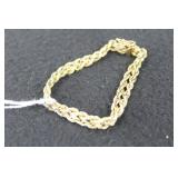 14K YELLOW GOLD 6" BRACELET - 8.2 GRAMS