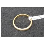 14K YELLOW GOLD BAND - SIZE: 7 - 2.9 GRAMS 14K YELLOW GOLD BAND - SIZE: 7 - 2.9 GRAMS