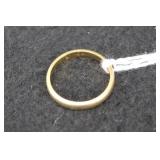 14K YELLOW GOLD BAND - SIZE: 7 - 2.9 GRAMS