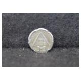 MANHATTAN PROJECT "A" BOMB LAPEL PIN - MARKED: MANHATTAN PROJECT "A" BOMB LAPEL PIN - MARKED:
