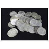 33 HALF DOLLARS: MOST ARE SILVER 9-1964 33 HALF DOLLARS: MOST ARE SILVER 9-1964