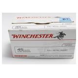 100 ROUNDS OF WINCHESTER .45 AUTO AMMUNITIION 100 ROUNDS OF WINCHESTER .45 AUTO AMMUNITIION