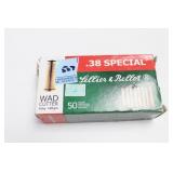 50 ROUNDS OF .38 SPECIAL AMMUNITION 50 ROUNDS OF .38 SPECIAL AMMUNITION