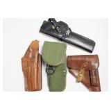 4 PISTOL HOLSTERS