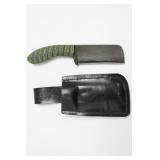 FIXED BLADE KNIFE WITH LEATHER SHEATH FIXED BLADE KNIFE WITH LEATHER SHEATH
