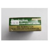 20 ROUNDS OF REMINGTON .260 REM AMMUNITION 20 ROUNDS OF REMINGTON .260 REM AMMUNITION