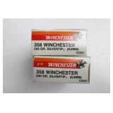 40 ROUNDS OF WINCHESTER .358 WIN AMMUNITION 40 ROUNDS OF WINCHESTER .358 WIN AMMUNITION