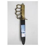 UNITED FIXED BLADE KNIFE WITH BRASS KNUCKLES UNITED FIXED BLADE KNIFE WITH BRASS KNUCKLES