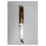 FIXED BLADED KNIFE WITH LAMINATED WOOD HANDLE