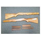 2 GUN STOCKS AND FORE GRIPS - WOODEN 2 GUN STOCKS AND FORE GRIPS - WOODEN