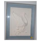 SNOWY EGRET FAMILY SIGNED 005/125 TENNEBOE SNOWY EGRET FAMILY SIGNED 005/125 TENNEBOE