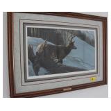 MULE DEERE IN WINTER BY ROBERT BATEMAN SIGNED MULE DEERE IN WINTER BY ROBERT BATEMAN SIGNED