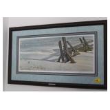 SPLIT RAILS SNOW BUNTING BY ROBERT BATEMAN SIGNED SPLIT RAILS SNOW BUNTING BY ROBERT BATEMAN SIGNED