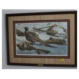 PHEASANT IN CORNFIELD BY ROBERT BATEMAN SIGNED