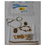 ASSORTED NECKLACE, PINDENTS, BRACLETS