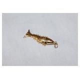 14K GOLD FISH PENDANT