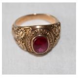 1955 UNIVERSITY OF KANSAS 10K GOLD CLASS RING 1955 UNIVERSITY OF KANSAS 10K GOLD CLASS RING