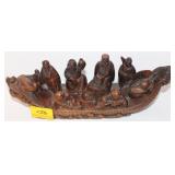 WOODEN ORIENTAL DRAGON BOAT