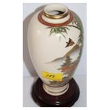 9" ORIENTAL HAND PAINTED URN