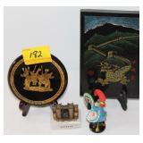 SMALL ORIENTAL PLATE, ROOSTER SMALL ORIENTAL PLATE, ROOSTER