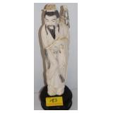 11 3/4" BONE ORIENTAL FIGURE 11 3/4" BONE ORIENTAL FIGURE