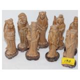 8PC 6" ORIENTAL FIGURES