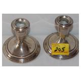 4" STERLING SILVER CANDLE HOLDERS 4" STERLING SILVER CANDLE HOLDERS