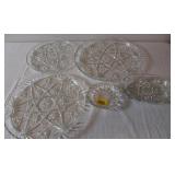 3 TRAYS AND DIVIDED DISH AND ASH TRYA 3 TRAYS AND DIVIDED DISH AND ASH TRYA