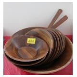 12PC WOODEN SALAD SET