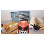 OWL,SPOON REST, BUTTER KNIFES, OWL,SPOON REST, BUTTER KNIFES,