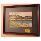 SHORE SIDE SIGNED GHH 93 SHORE SIDE SIGNED GHH 93