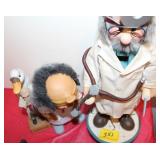 4PC DOCTORFIGURENS BOBBLE HEAD, WOODEN 4PC DOCTORFIGURENS BOBBLE HEAD, WOODEN