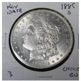 1885 S MORGAN DOLLAR CHOICE BU  KEY DATE