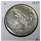1921 PEACE DOLLAR AU KEY DATE 1921 PEACE DOLLAR AU KEY DATE