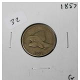 1857 FLYING EAGLE CENT G 1857 FLYING EAGLE CENT G
