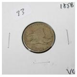 1858 FLYING EAGLE CENT  VG