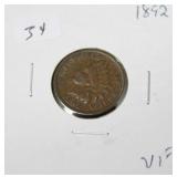 1892 INDIIAN HEAD CENT VF