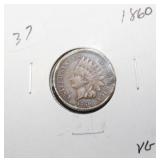1860 INDIAN HEAD CENT VG 1860 INDIAN HEAD CENT VG