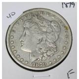 1879 MOIRGAN DOLLAR F 1879 MOIRGAN DOLLAR F