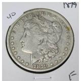 1879 MOIRGAN DOLLAR  F