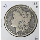 1884 O MORGAN DOLLAR  G