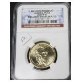 JAMES POLK DOLLAR NGC BU JAMES POLK DOLLAR NGC BU