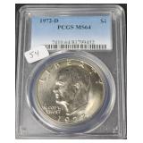 1972 D IKE DOLLAR PCGS MS64 1972 D IKE DOLLAR PCGS MS64
