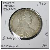 1780 AUSTRIA THALER RESTRIKE AU 1780 AUSTRIA THALER RESTRIKE AU