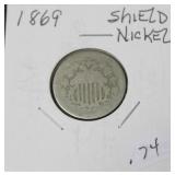 1869 SHIELD NICKLE  G