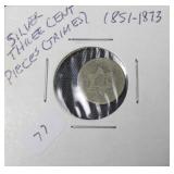 3 CENT SILVER NO DATE 3 CENT SILVER NO DATE