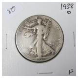 1938 D WALKER F KEY DATE 1938 D WALKER F KEY DATE