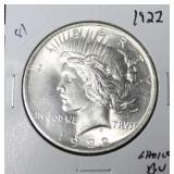 1922 PEACE DOLLAR CHOICE BU